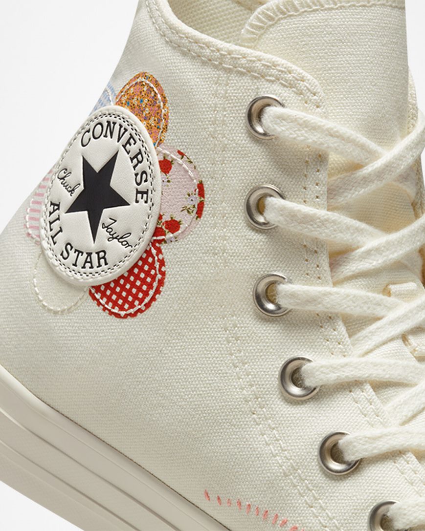 Dámské Boty Vysoké Converse Chuck Taylor All Star Crafted Patchwork Béžový Oranžové Růžové Černé | CZ GHSR59